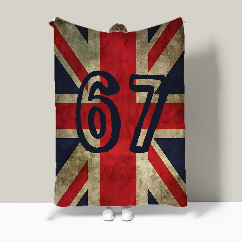 Christmas Throw Blanket - Union Jack Flag Meme Number 