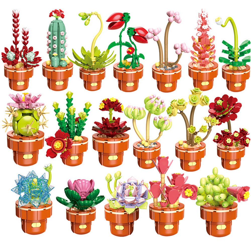 Lego Set Creator - 2024 City Creativity Succulent Potted Plant