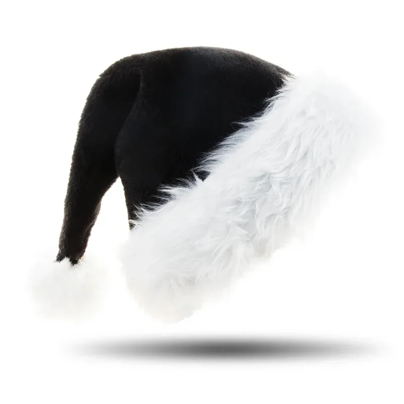 Unisex Xmas Black Plush Christ - огляд і ціна Santa Hat Plush