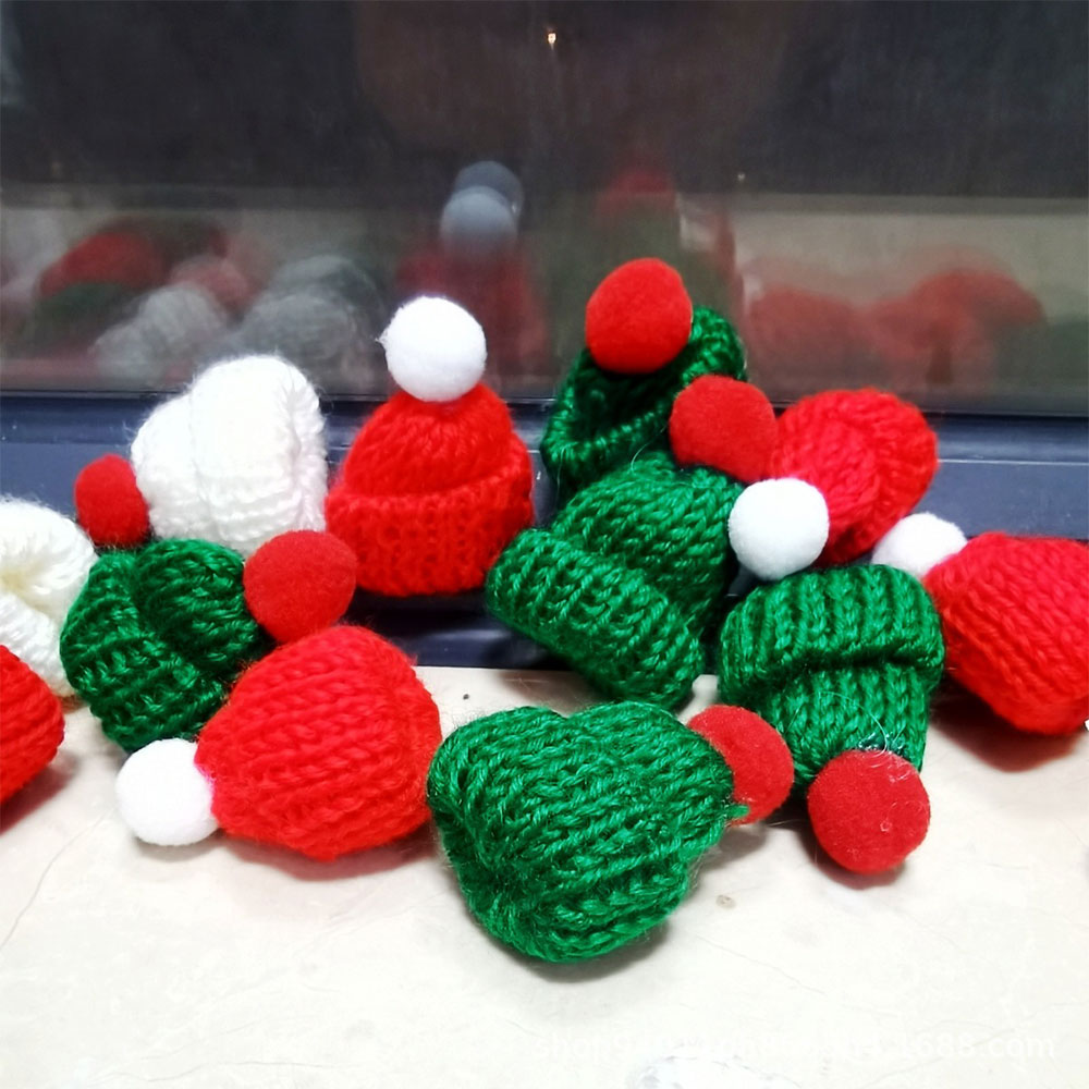10Pcs 3.5x5cm Mini Christmas K - огляд і ціна Santa Hat Plush