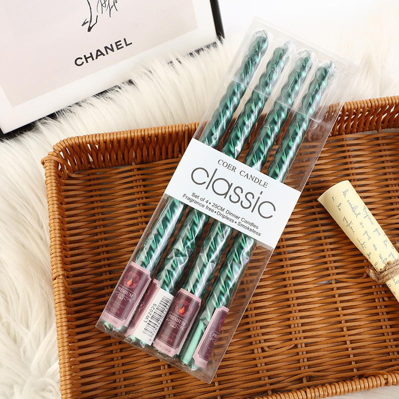 4pcs European-style Long-pole  - огляд і ціна Holiday Candle Set