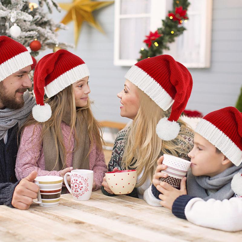 1PC Red Christmas Hat For Kids - огляд і ціна Santa Hat Plush