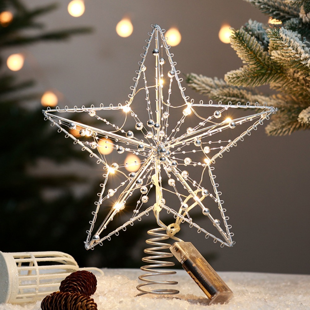 Gold/Silver LED Christmas Tree - огляд і ціна Star Tree Topper