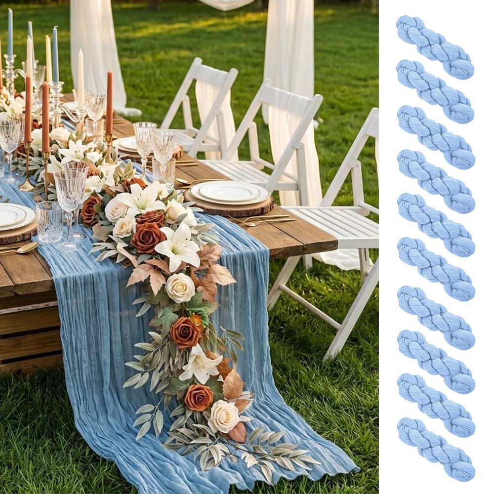 Set of 10 Table Runner Gauze C - огляд і ціна Christmas Table Runner