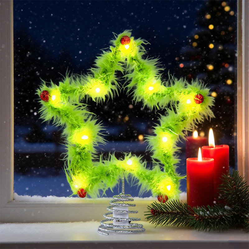 Plush Five-pointed Star Twisty - огляд і ціна Star Tree Topper