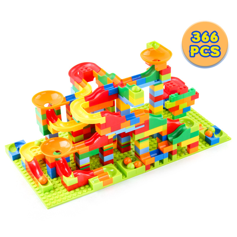 84-504PCS Marble Race Run Bloc - огляд і ціна Lego Set Creator