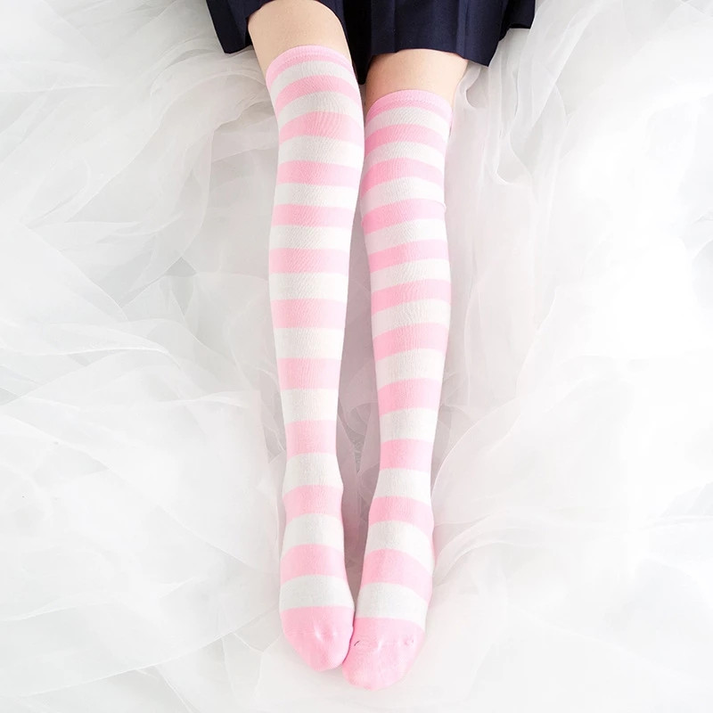 Cute Pink Blue Lolita Striped  - огляд і ціна Christmas Stocking Hanging
