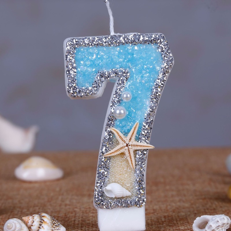 Beach Starfish Number Birthday - огляд і ціна Holiday Candle Set
