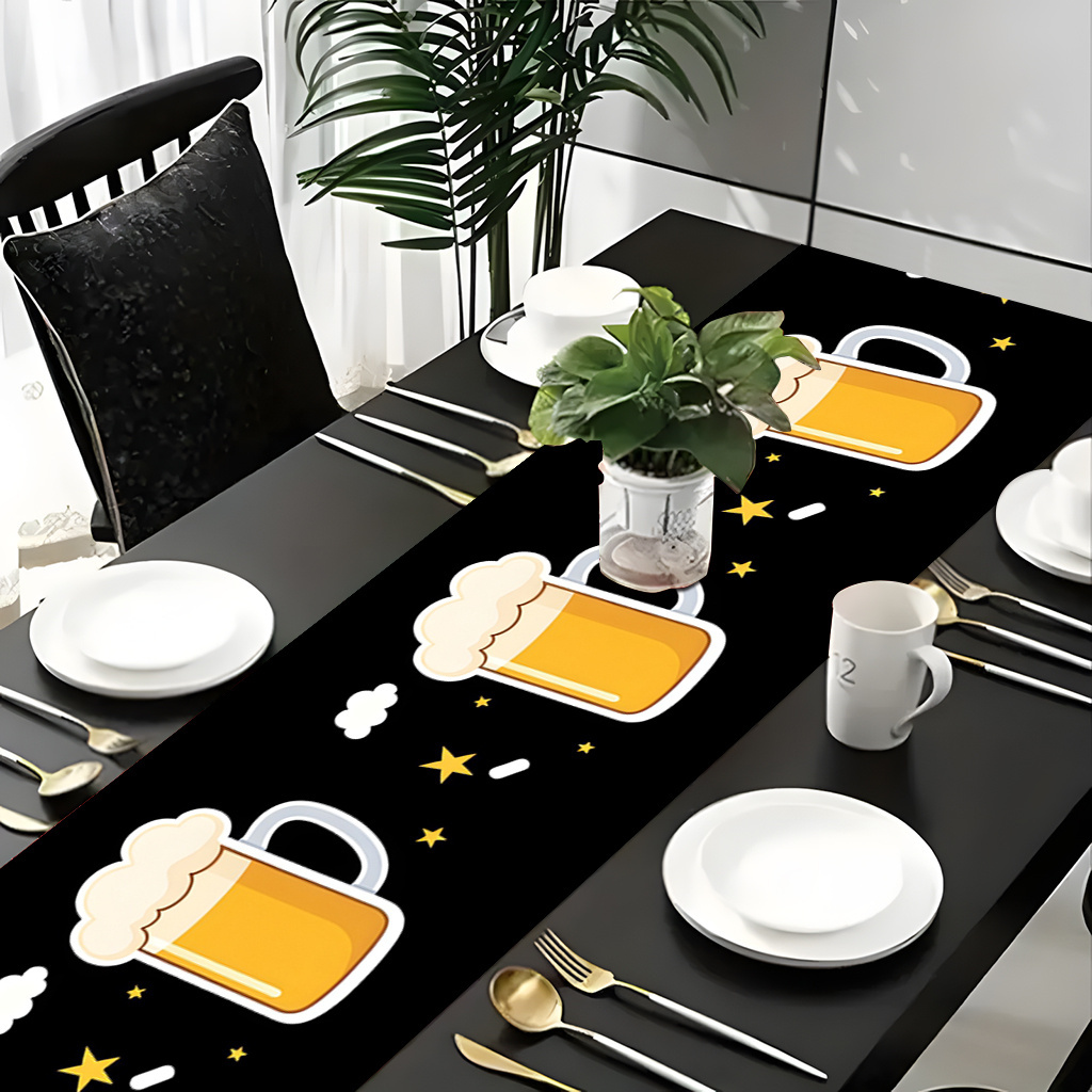 1pc 2D Flat Printed Table Runn - огляд і ціна Christmas Table Runner