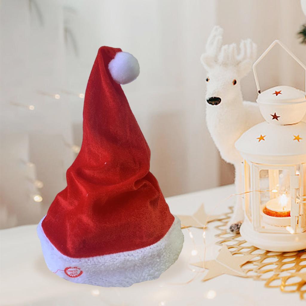 Singing Dancing Santa Hats Dec - огляд і ціна Santa Hat Plush