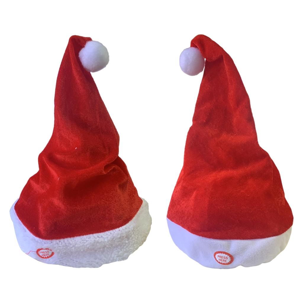 Singing Dancing Santa Hats Dec - огляд і ціна Santa Hat Plush