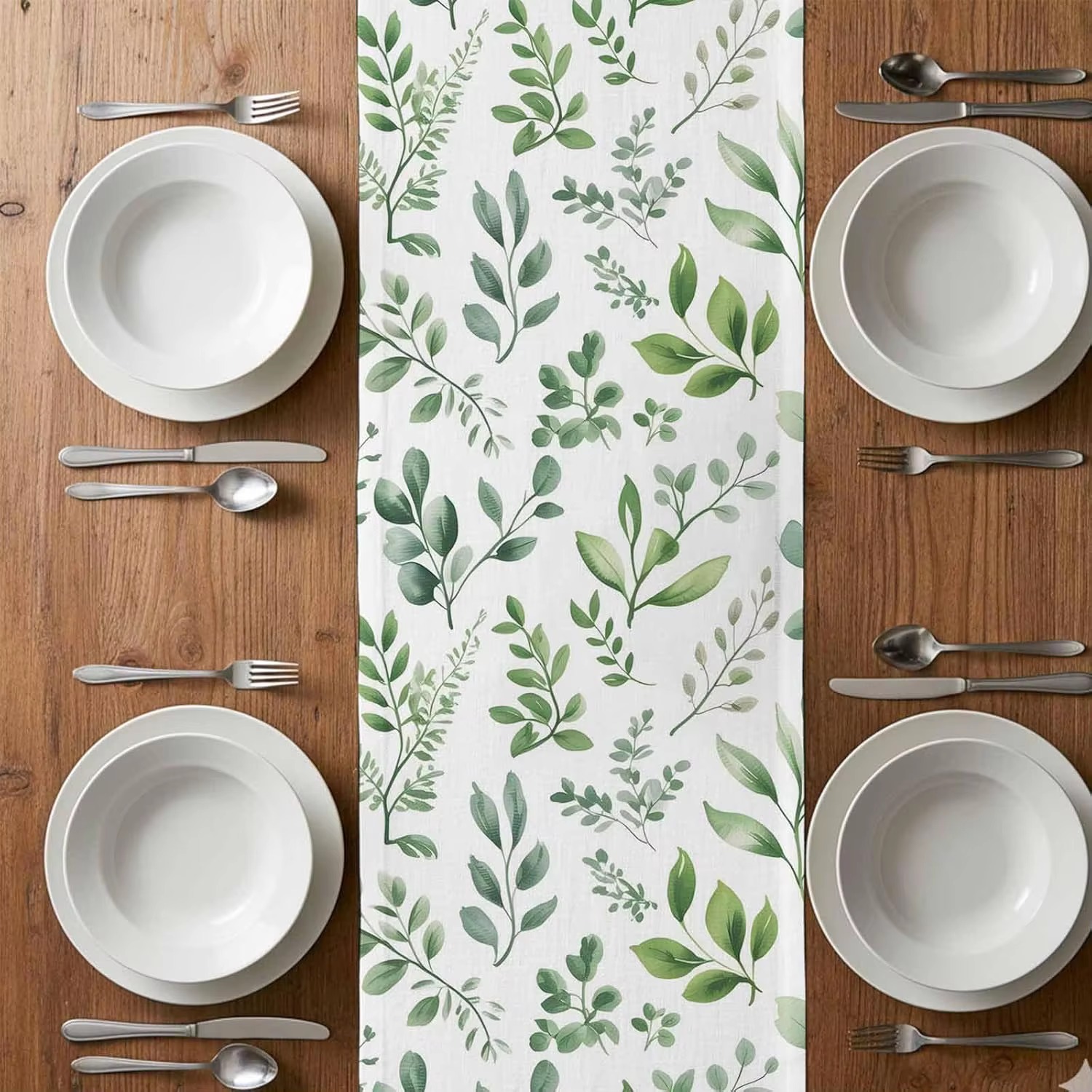 Sage Green Table Runner Linen  - огляд і ціна Christmas Table Runner