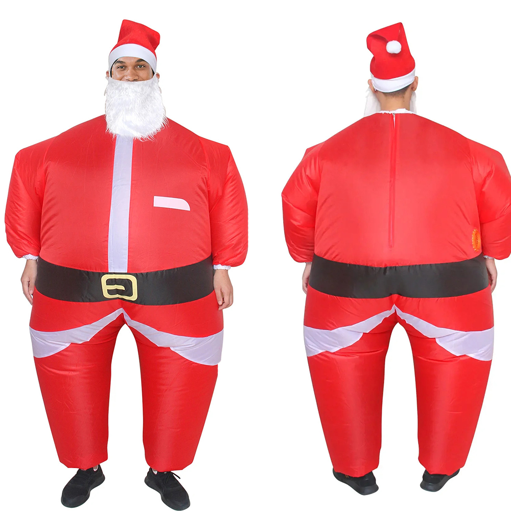 Classic Adult Santa Claus Infl - огляд і ціна Elf Costume Christmas