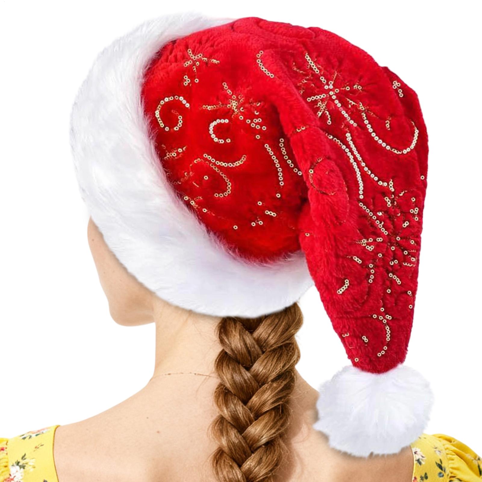 Plush Christmas Hat Portable W - огляд і ціна Santa Hat Plush