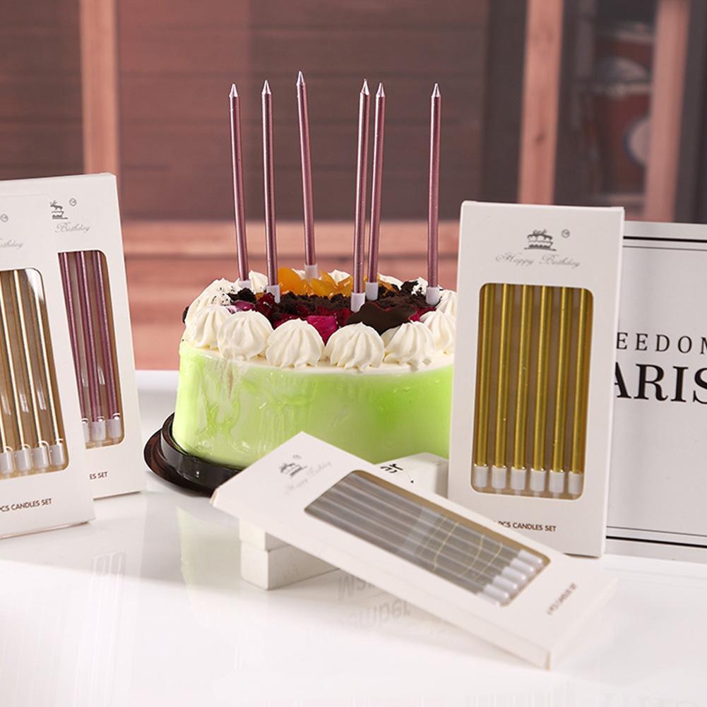 6/18pcs Metal Gold Silver Birt - огляд і ціна Holiday Candle Set