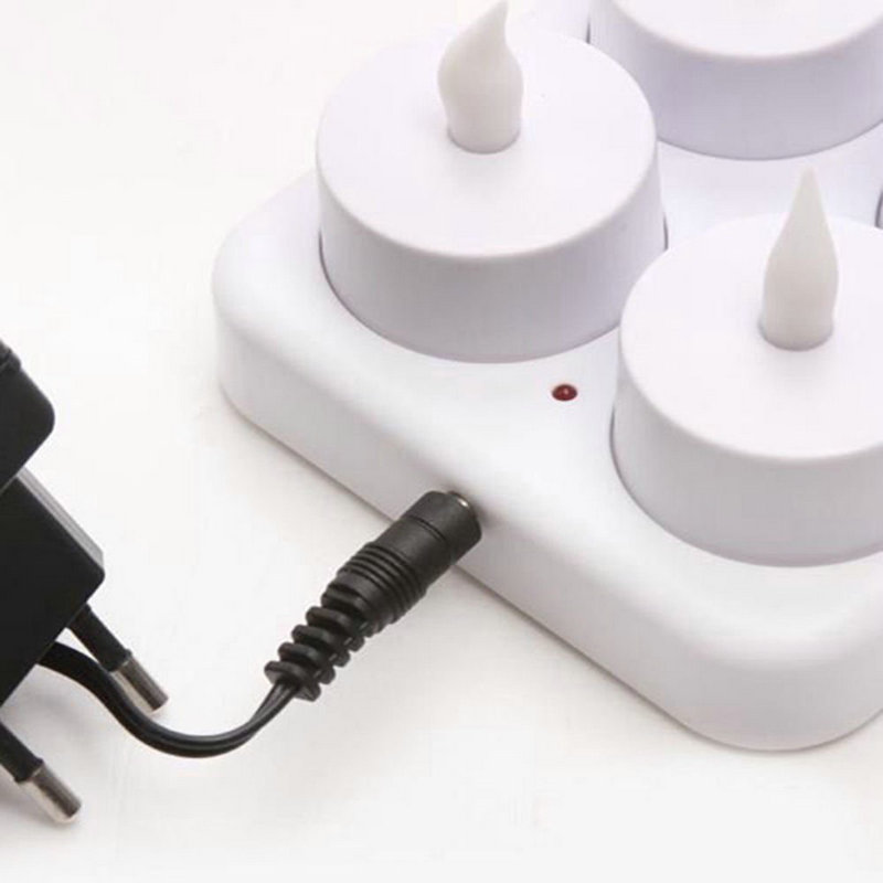 Set of 12 Rechargeable LED Can - огляд і ціна Holiday Candle Set