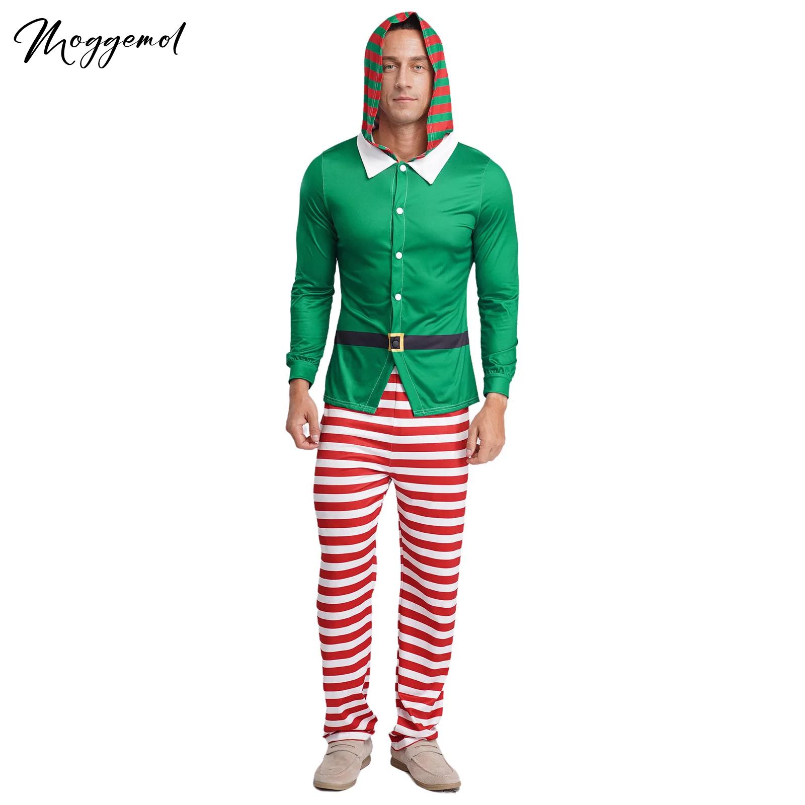 Mens Christmas Elf Pajamas Par - огляд і ціна Elf Costume Christmas
