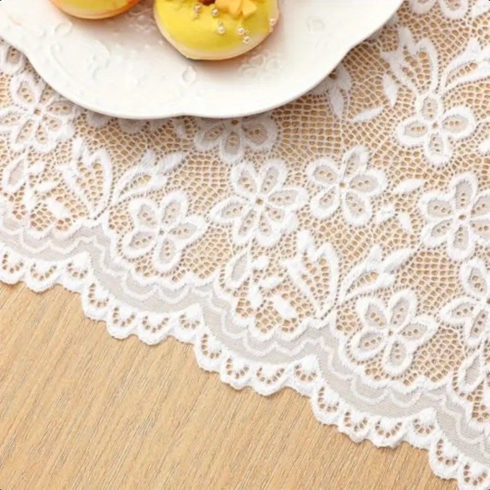 French Elegant Floral Cut-Out  - огляд і ціна Christmas Table Runner