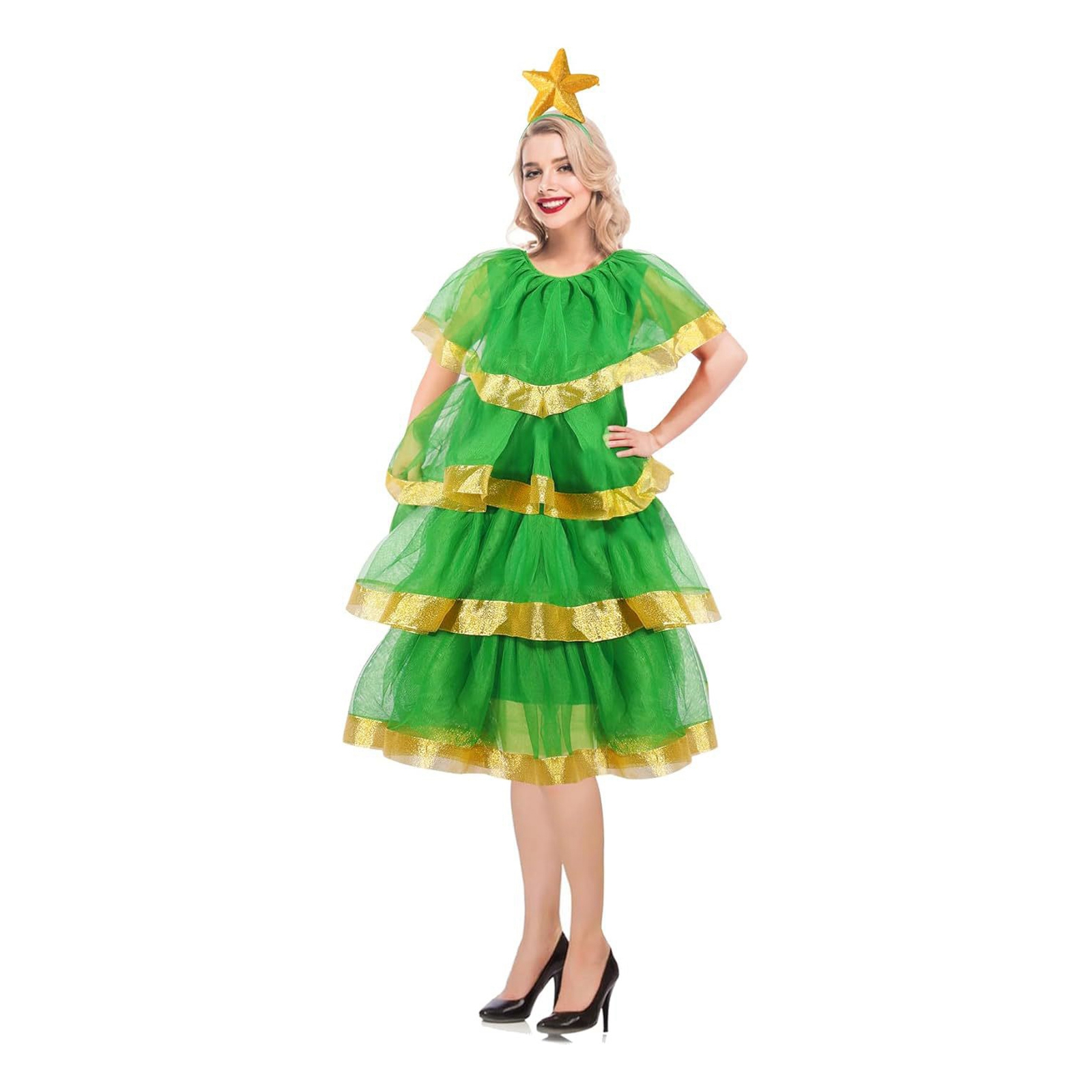 Christmas Lady Christmas Tree  - огляд і ціна Elf Costume Christmas