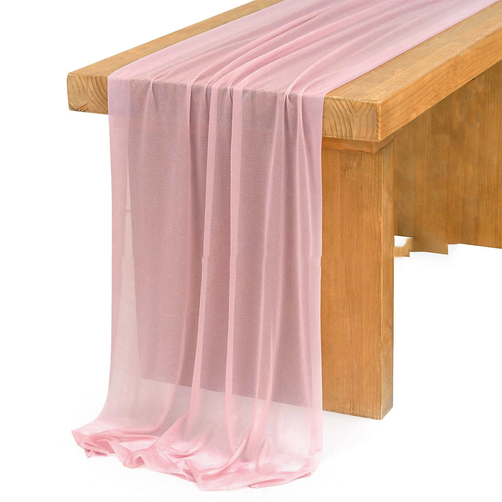 Chiffon White Table Runner Tab - огляд і ціна Christmas Table Runner