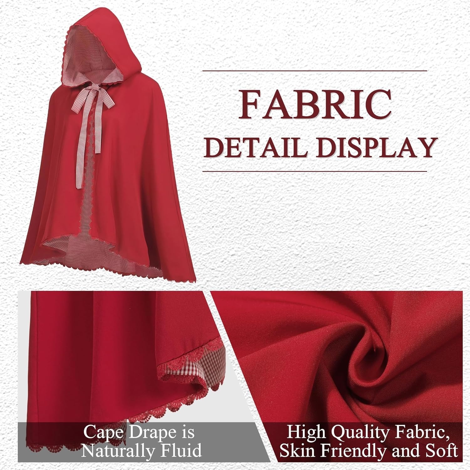 Red Plaid Cape Women's Double  - огляд і ціна Christmas Throw Blanket