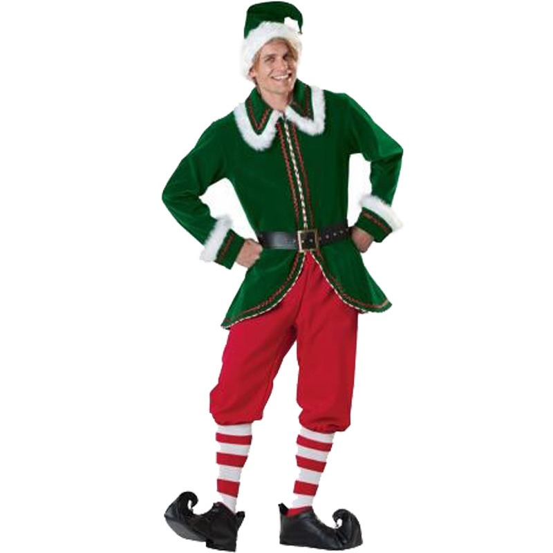Santa Claus Costume Women Men  - огляд і ціна Elf Costume Christmas