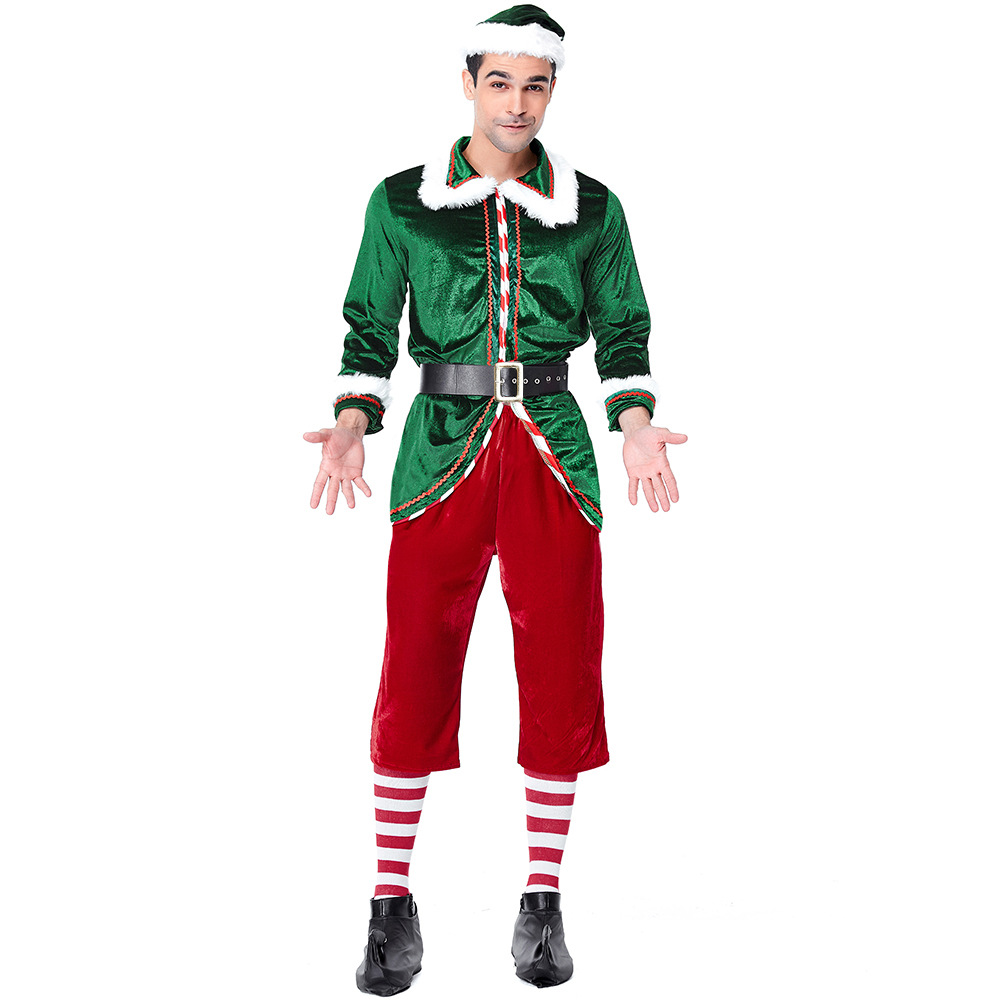 Santa Claus Costume Women Men  - огляд і ціна Elf Costume Christmas