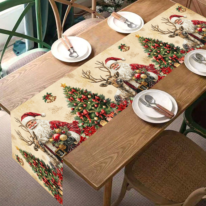 Vintage Christmas Table Runner - огляд і ціна Christmas Table Runner