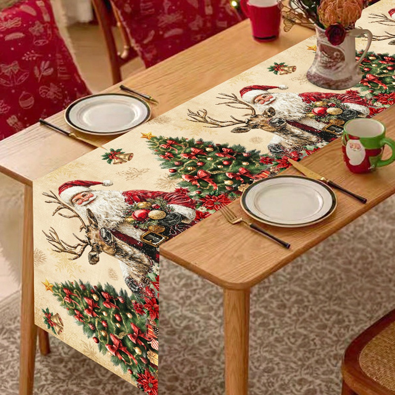 Vintage Christmas Table Runner - огляд і ціна Christmas Table Runner