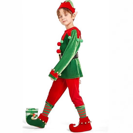 Christmas Elf Costume Set Gree - огляд і ціна Elf Costume Christmas