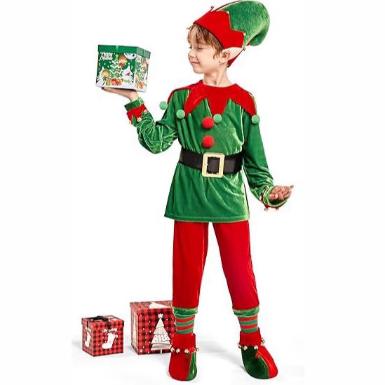 Christmas Elf Costume Set Gree - огляд і ціна Elf Costume Christmas