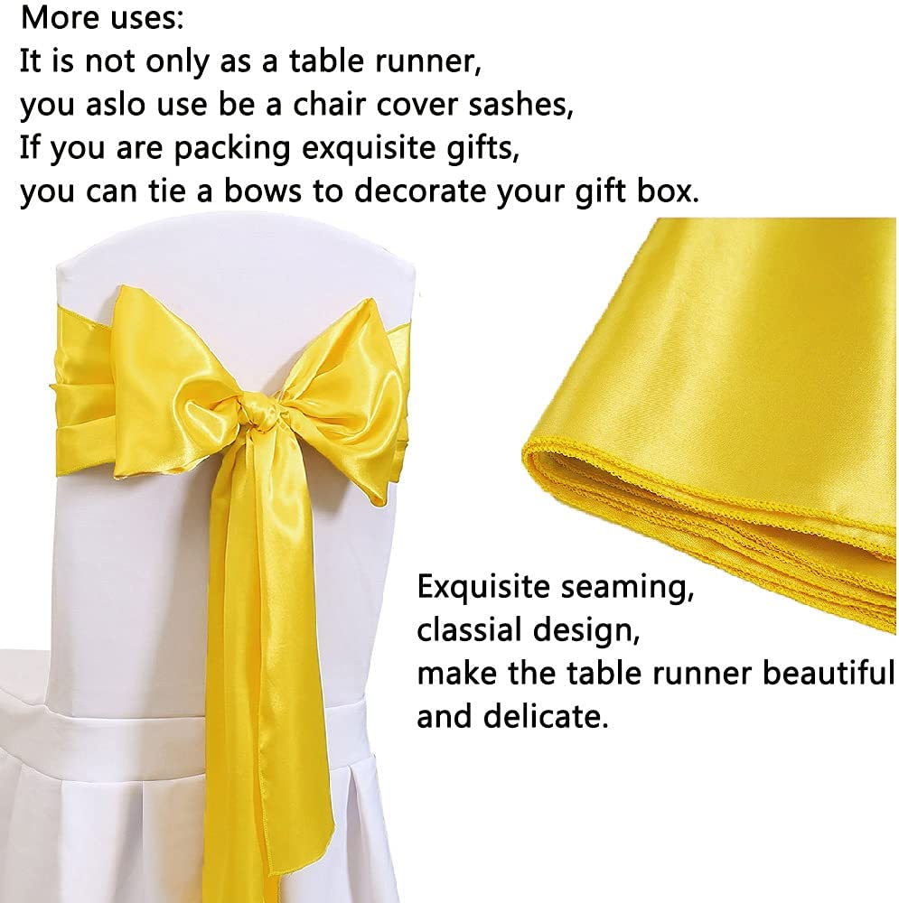 12x108 Inch Satin Wedding Tabl - огляд і ціна Christmas Table Runner