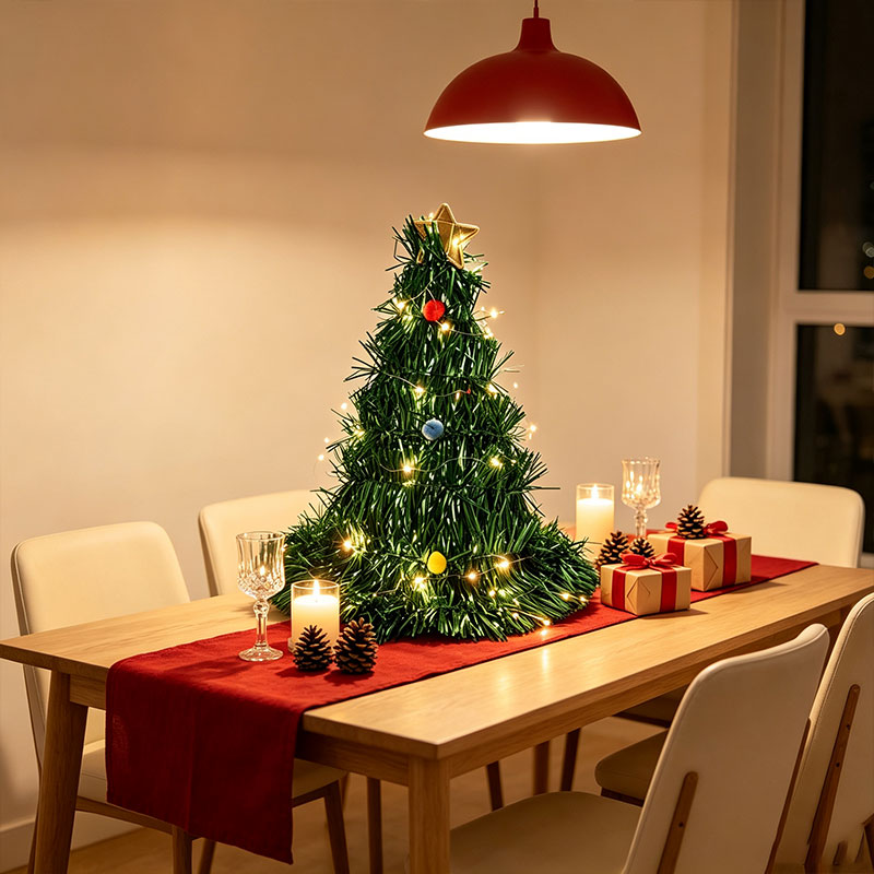 Foldable Green Tinsel Mini Chr - огляд і ціна Star Tree Topper