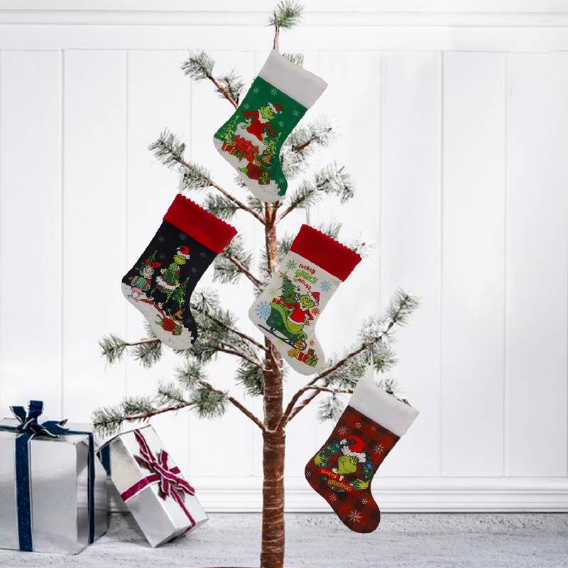 Christmas Stocking Grinch Sock - огляд і ціна Christmas Stocking Hanging