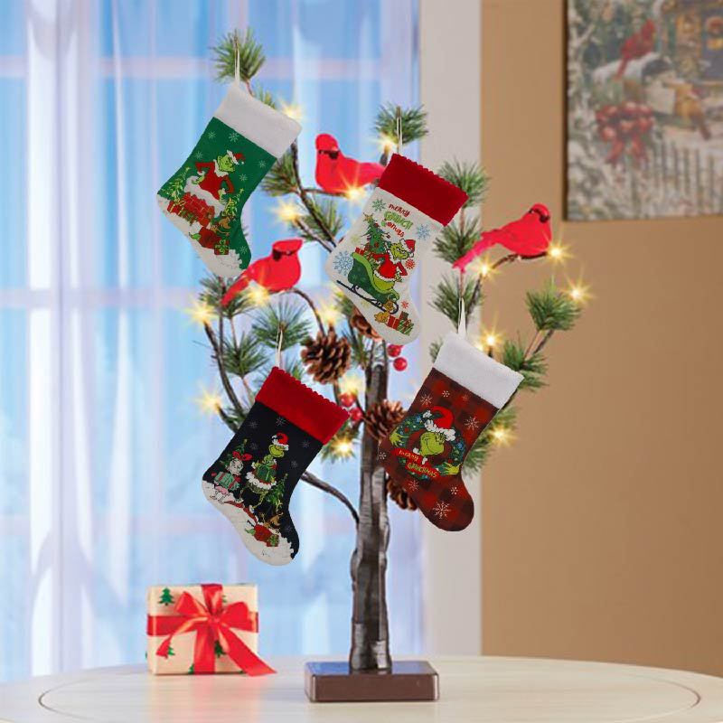 Christmas Stocking Grinch Sock - огляд і ціна Christmas Stocking Hanging